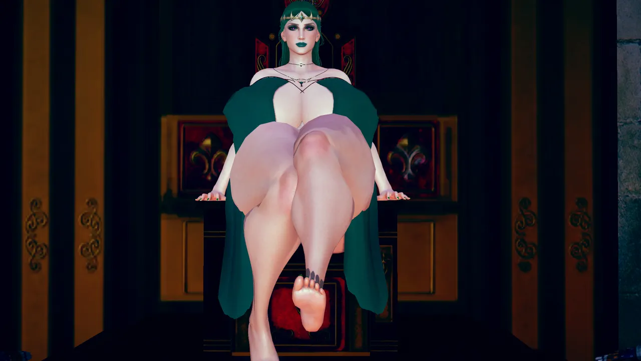 FIRE ONMorgan Le Fay footjob - Image 20