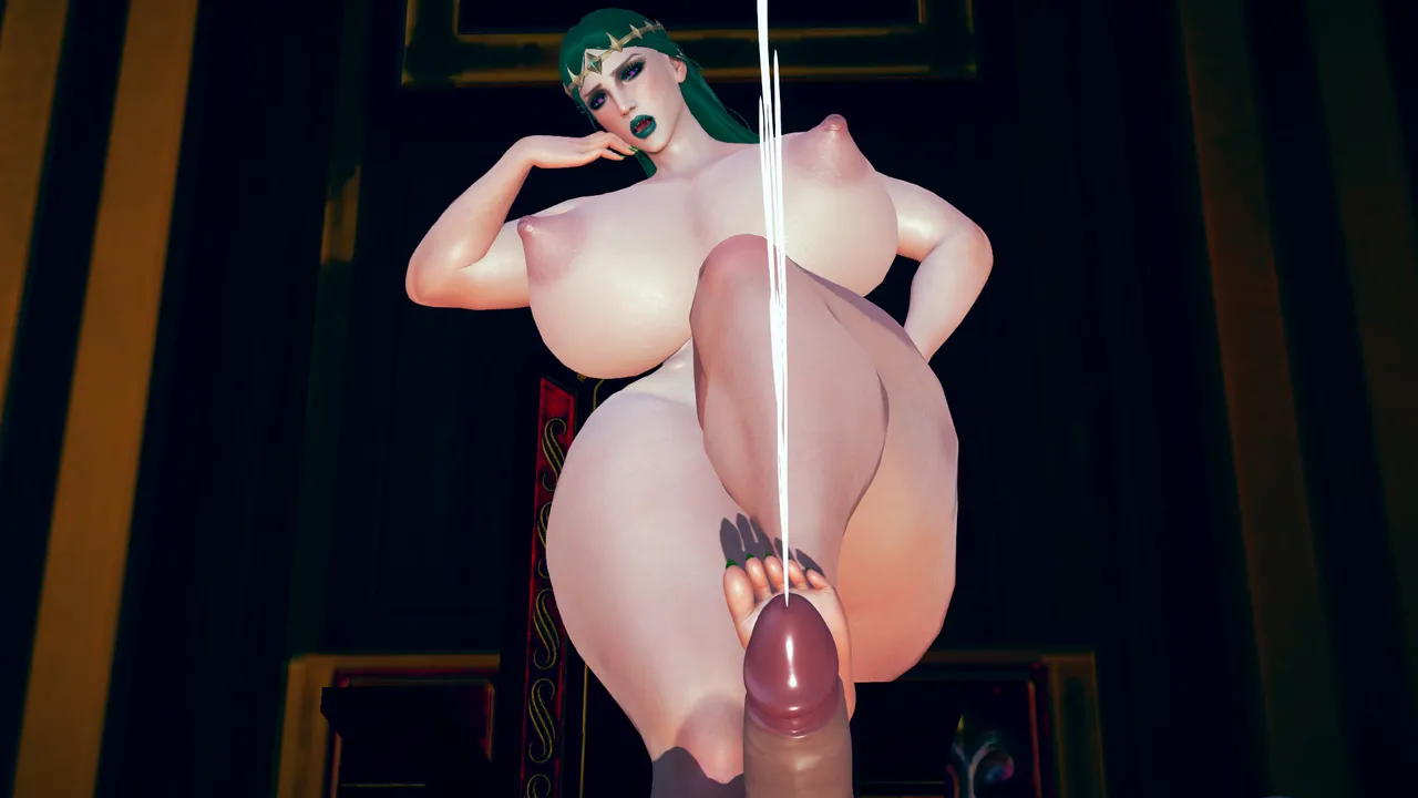 FIRE ONMorgan Le Fay footjob - Image 71