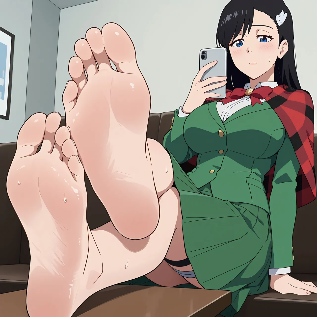 FLFeet Noel on her phone - Image 10