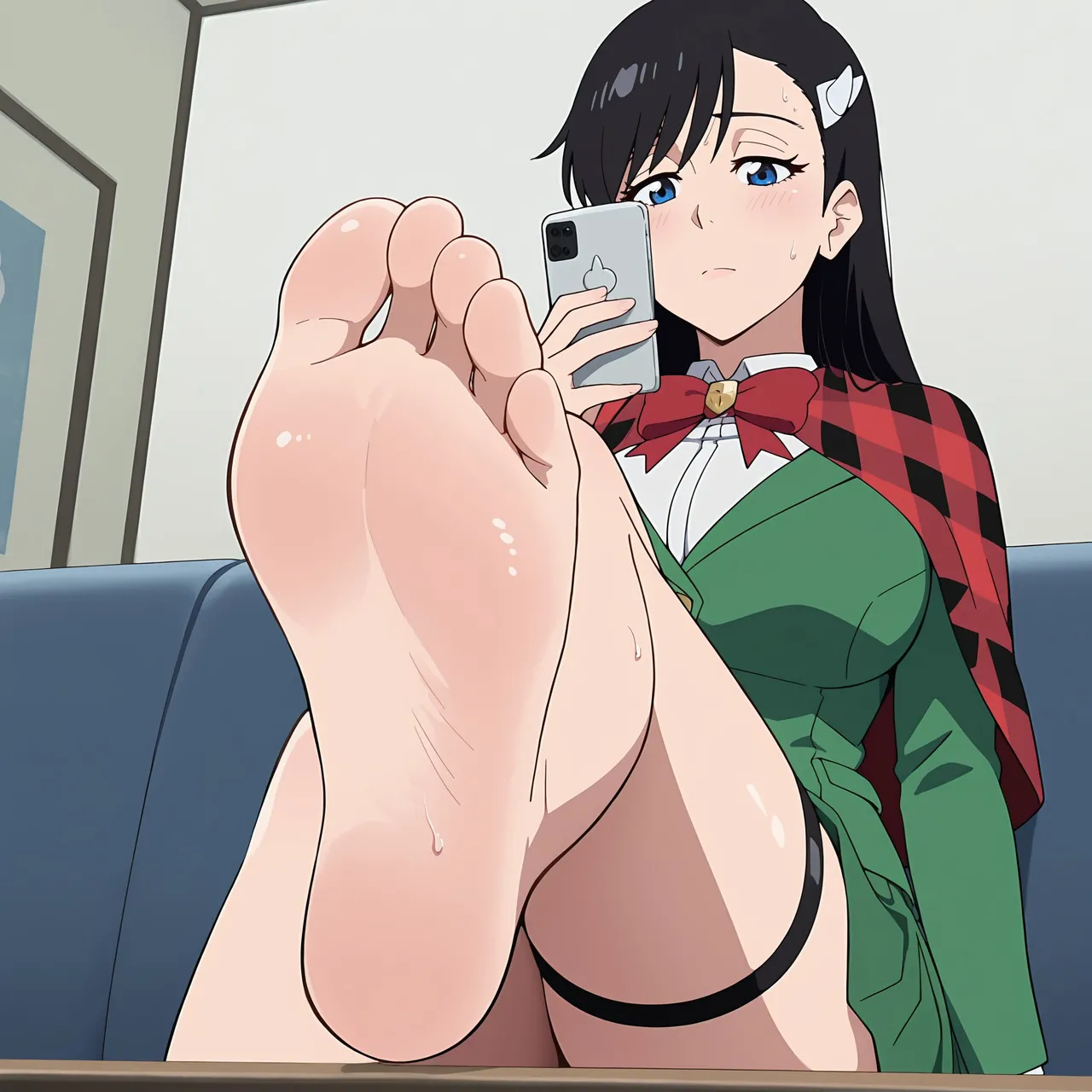 FLFeet Noel on her phone - Image 15