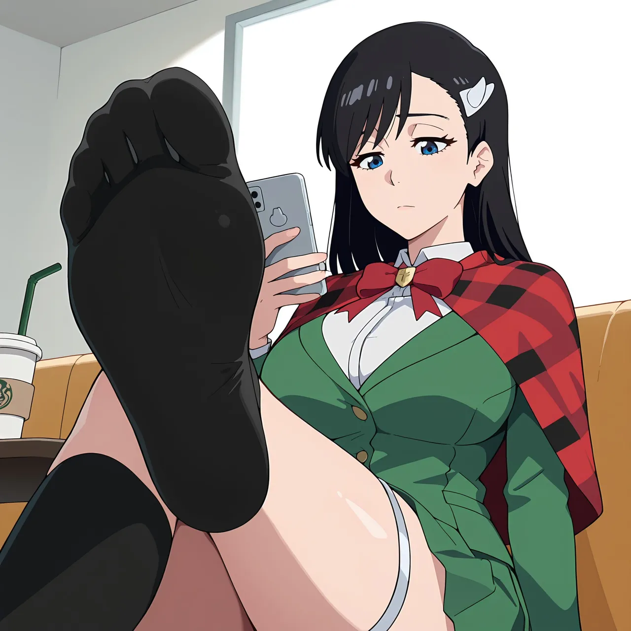 FLFeet Noel on her phone - Image 3