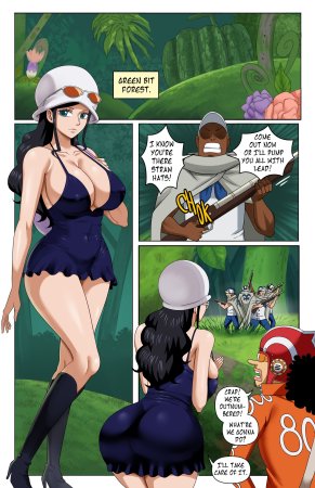 Forest Mission - Nico Robin satifies a big black cock with her round curvy ass - 24 Pics - Page 2