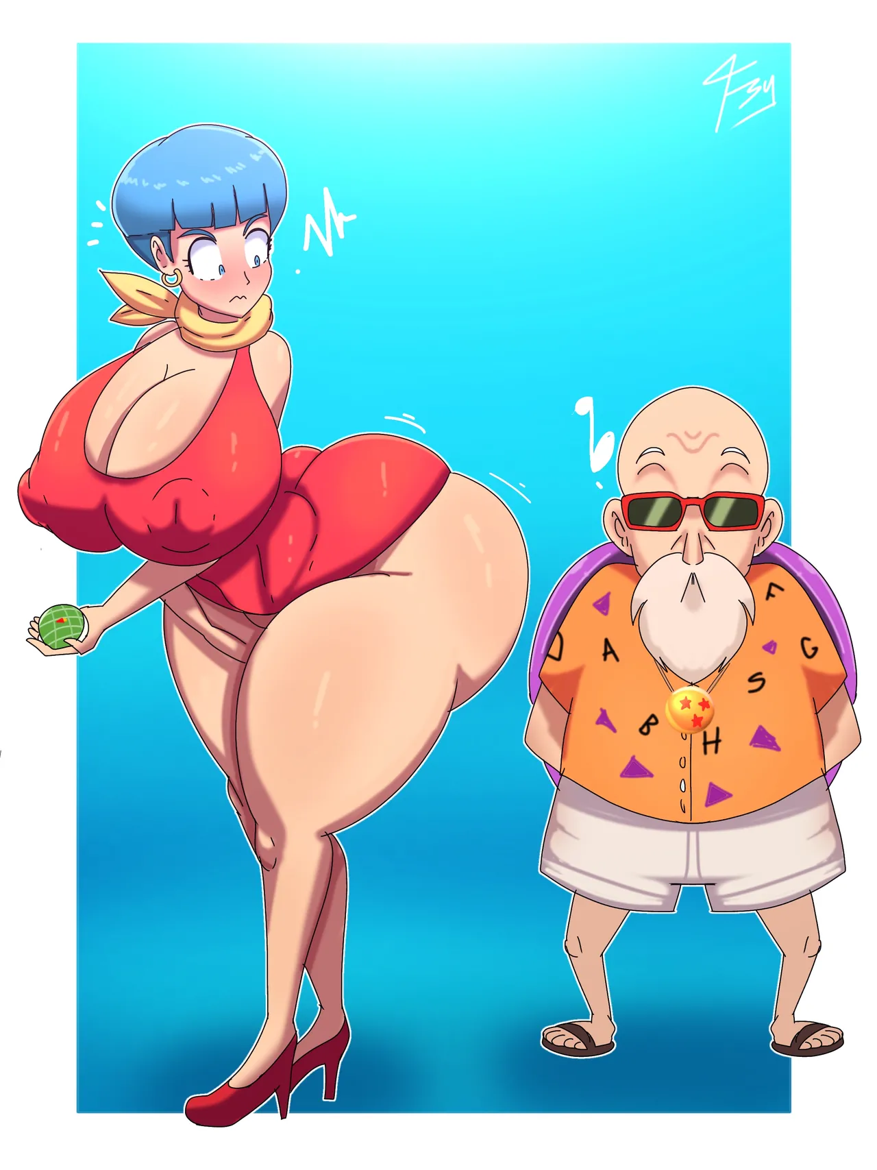 Francyart34 Bulma x Roshi Dragon Ball Z - Image 10