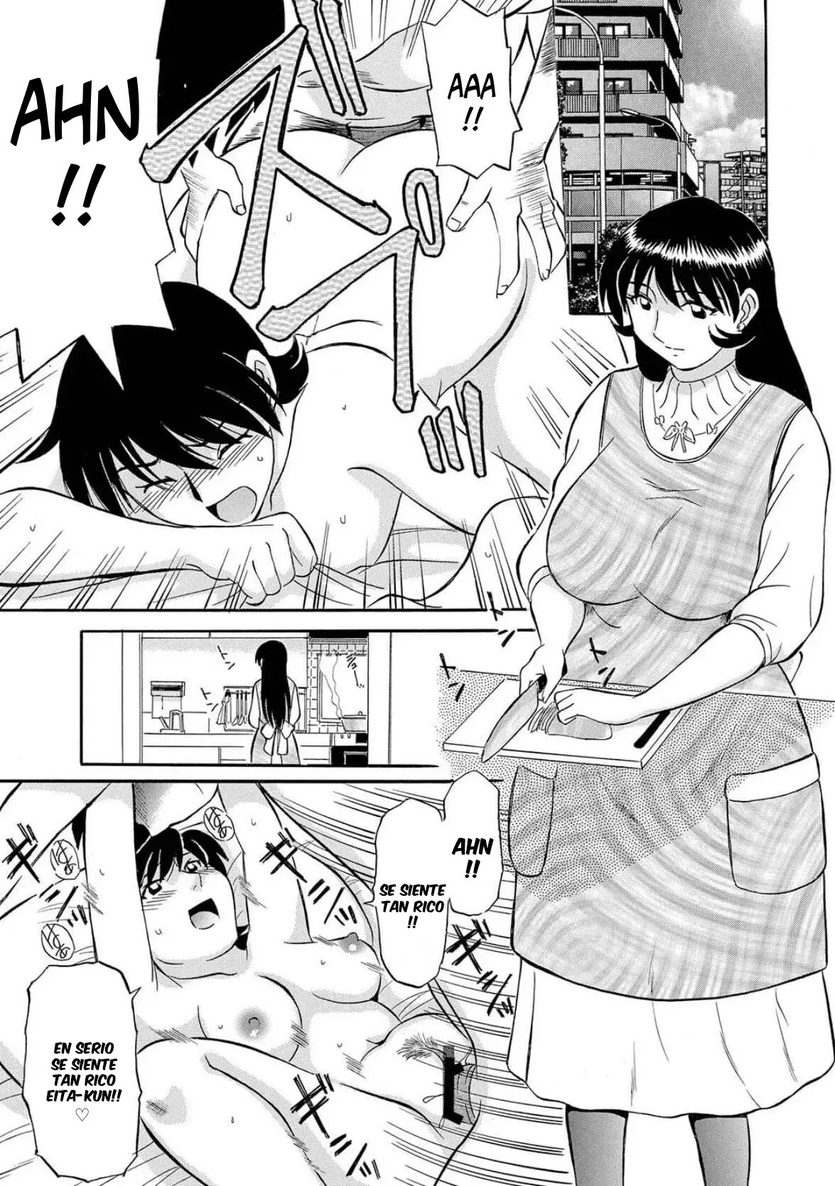 Fujisawa Tatsurou Mi apasionada relación con la madre de mi novia Hitozuma Hamegurui Spanish Anything - Image 17