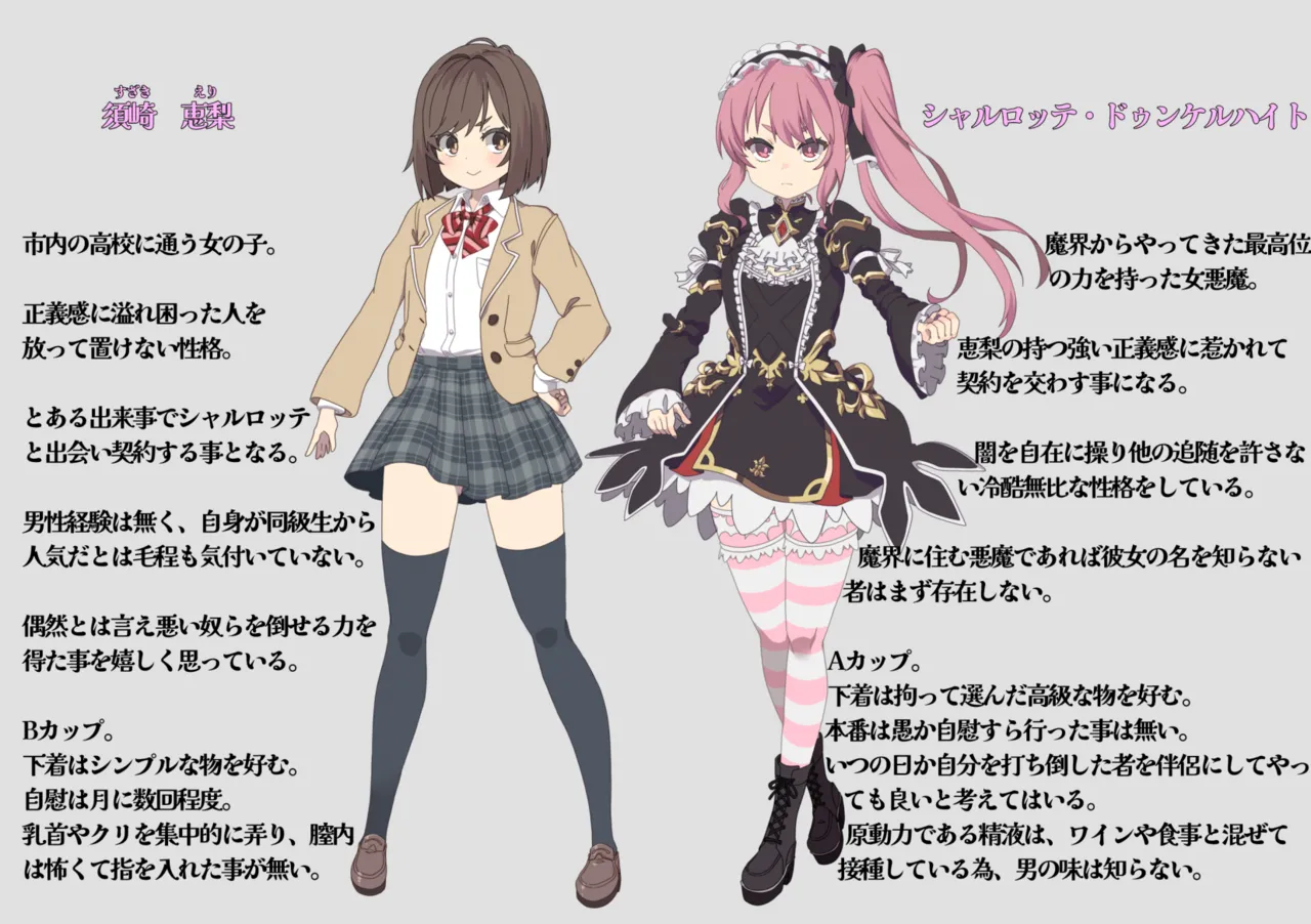 Fukahire Ichigen wa Yame, Kuzu Mahou Shoujo Schwarz Eris Chi o Hau Kyousei, Odaku Eki ni Mamireru Shiroi Hada Digital - Image 2
