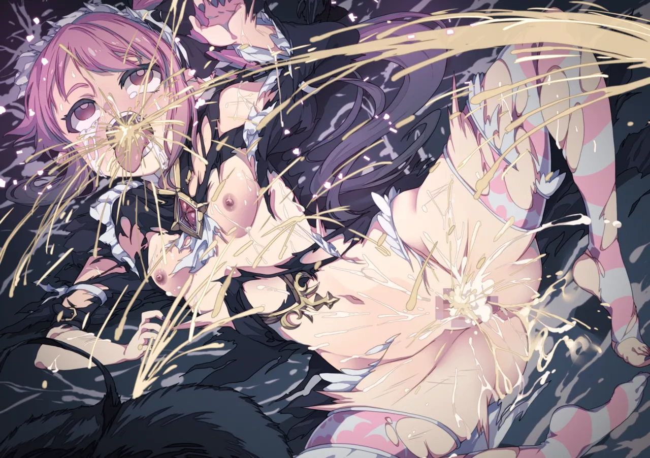 Fukahire Ichigen wa Yame, Kuzu Mahou Shoujo Schwarz Eris Chi o Hau Kyousei, Odaku Eki ni Mamireru Shiroi Hada Digital - Image 88