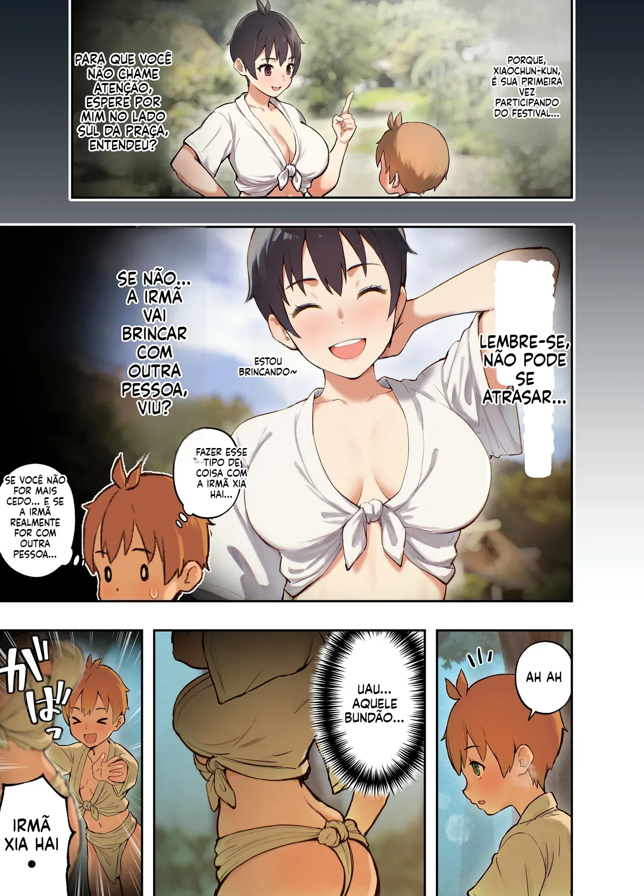 Full Pon Twintail Omochi Nabe Inaka no Shinseki to H o suru Hanashi -Akino Hen- Portuguese-BR - Image 6