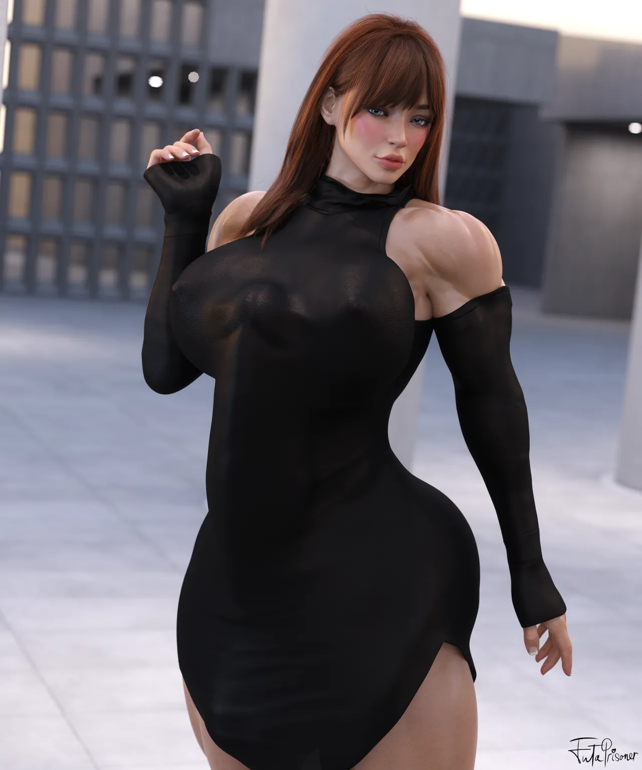 FutaPrisoner 3D Muscle Pinups and Comics - Image 101