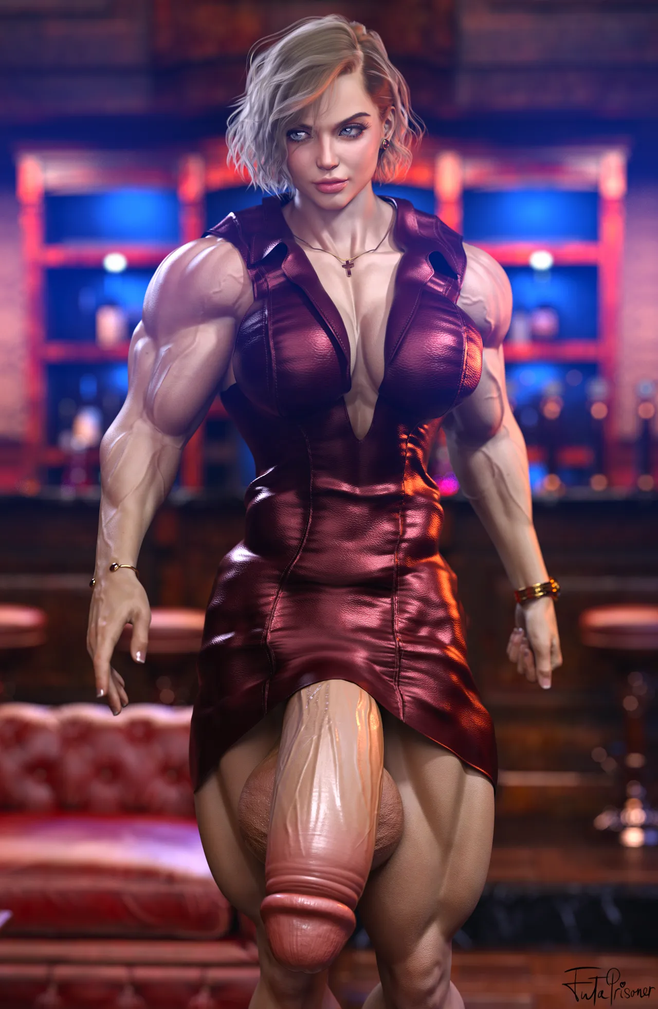 FutaPrisoner 3D Muscle Pinups and Comics - Image 164