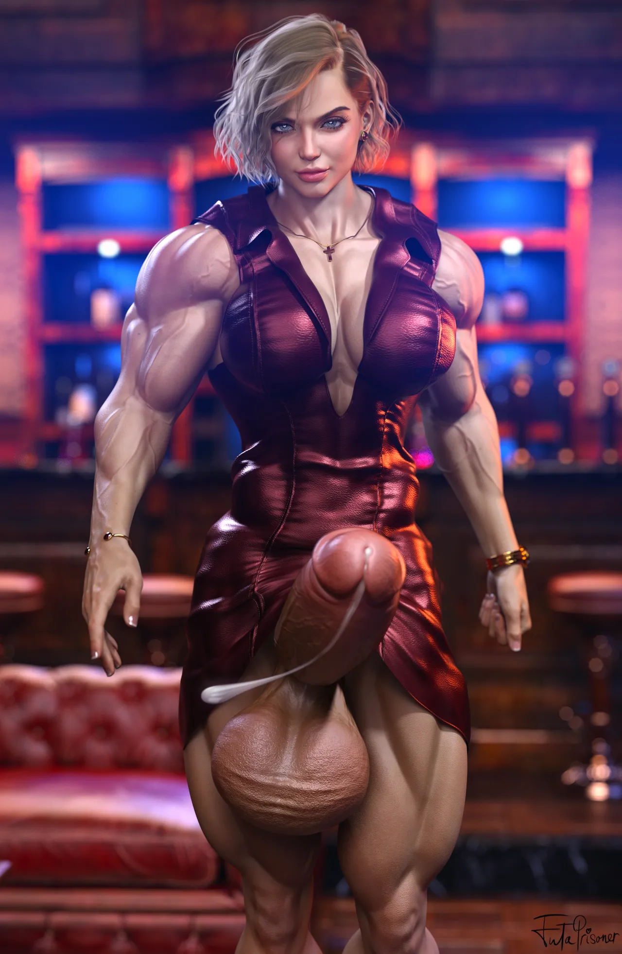 FutaPrisoner 3D Muscle Pinups and Comics - Image 165