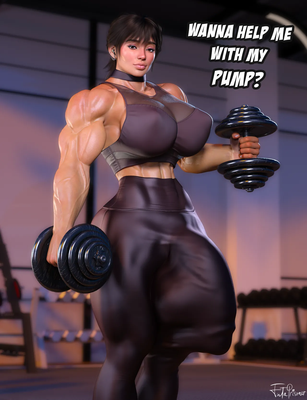FutaPrisoner 3D Muscle Pinups and Comics - Image 19
