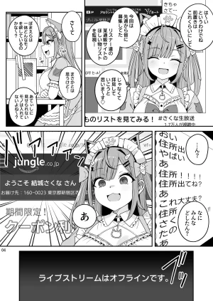 Fuzuii Undou Fuzui Bakunyuu-kei Vtuber Saku-tan Jitaku Kankin Yuuki Sakuna Digital - Page 4