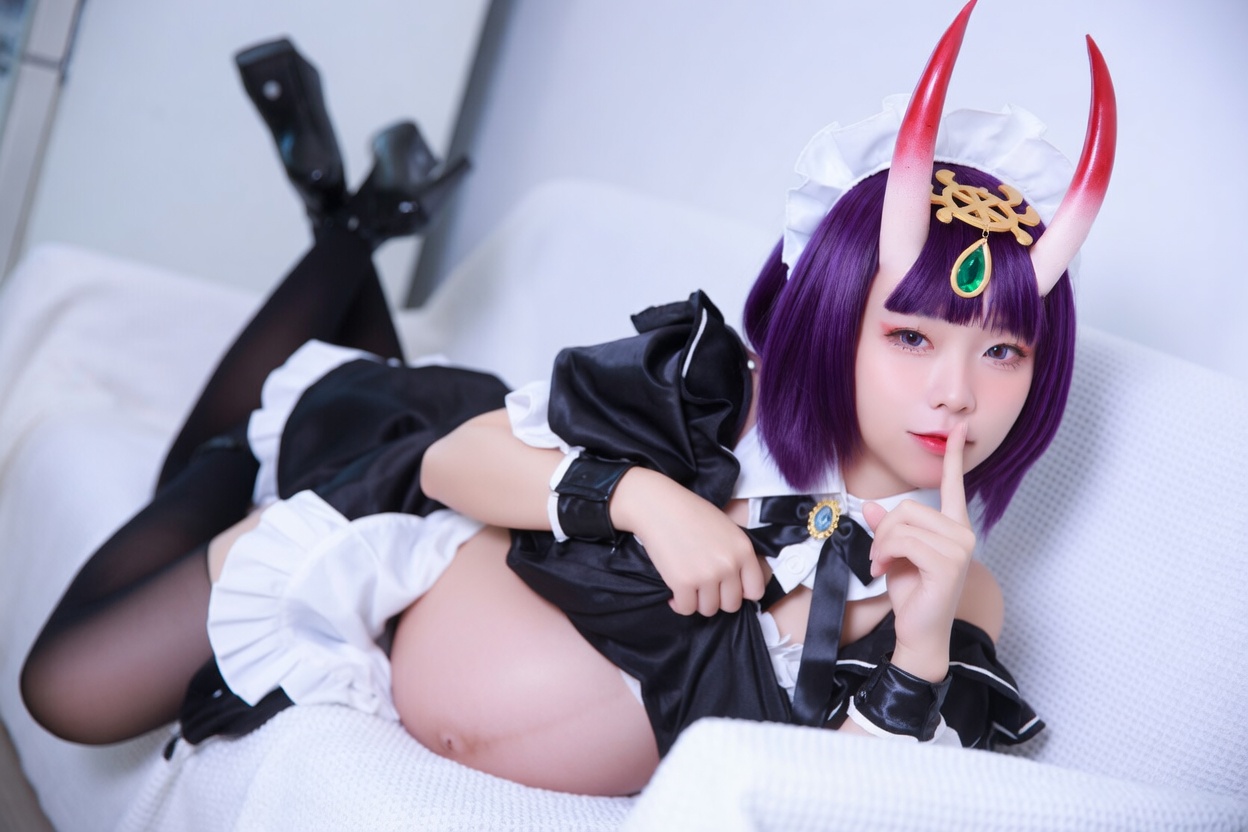 G44不會受傷 Shuten Douji-maid-Cosplayer pregnant - Image 13
