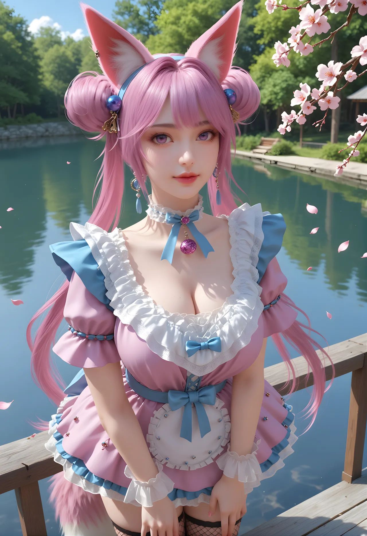 氪金玩家-女仆小狸壁纸 - Image 1