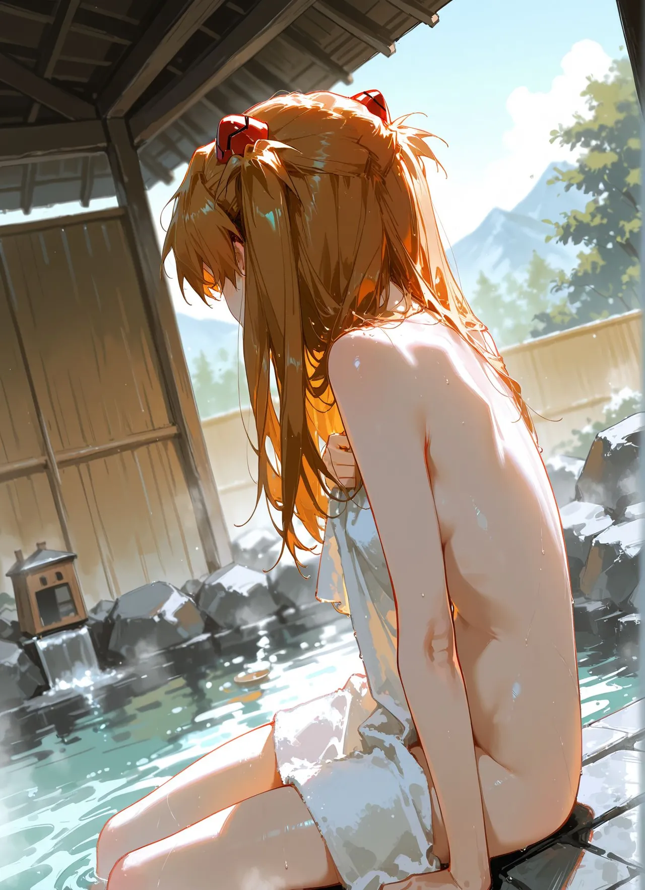 星柱力 アスカ男湯に挑戦 - Image 7