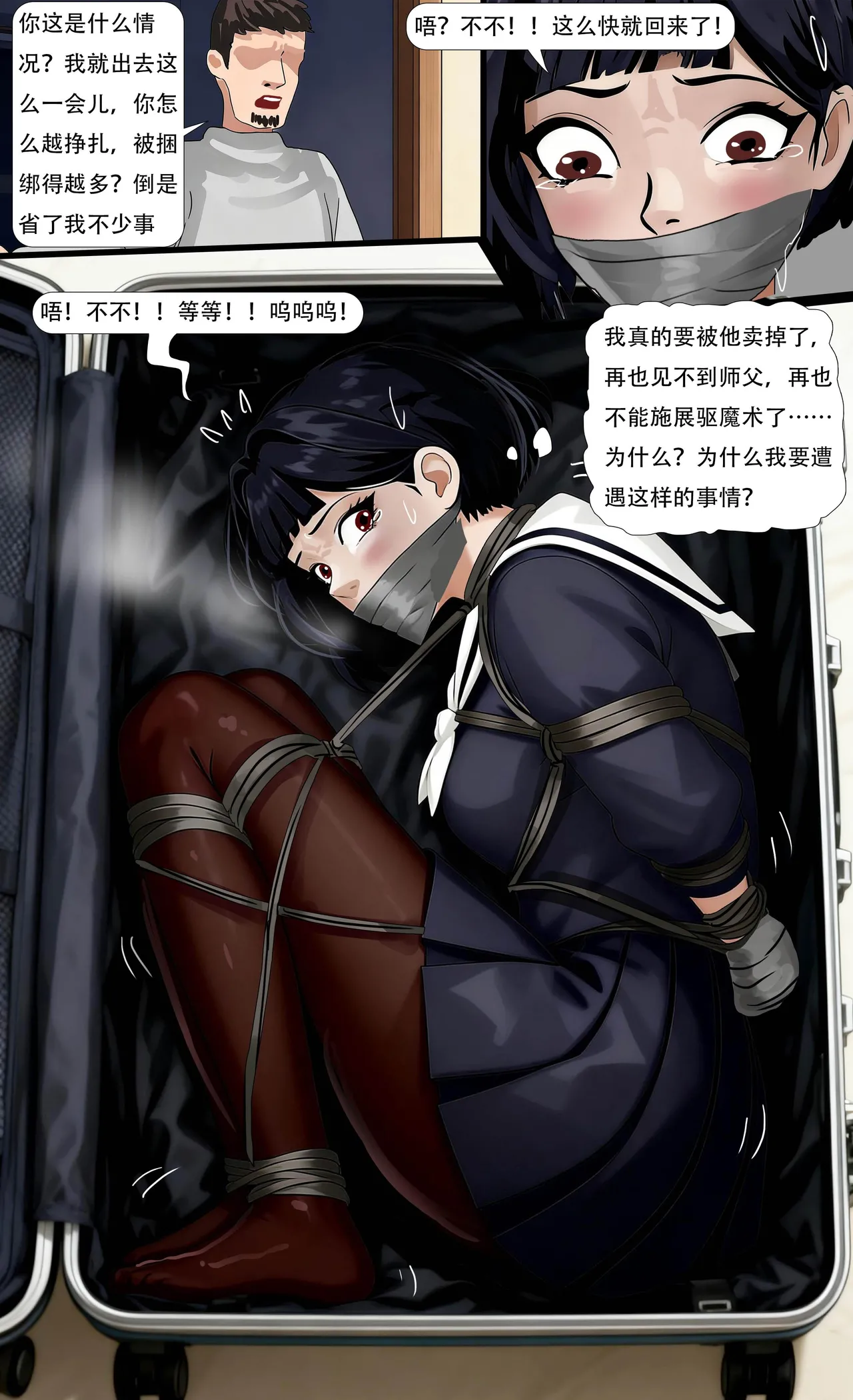 除灵少女经典的黑丝水手服美少女 - Image 17