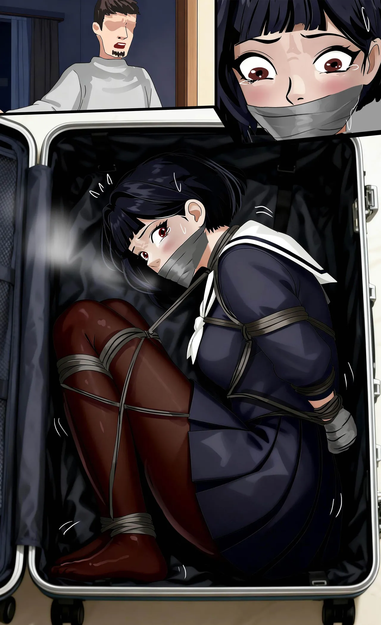 除灵少女经典的黑丝水手服美少女 - Image 22