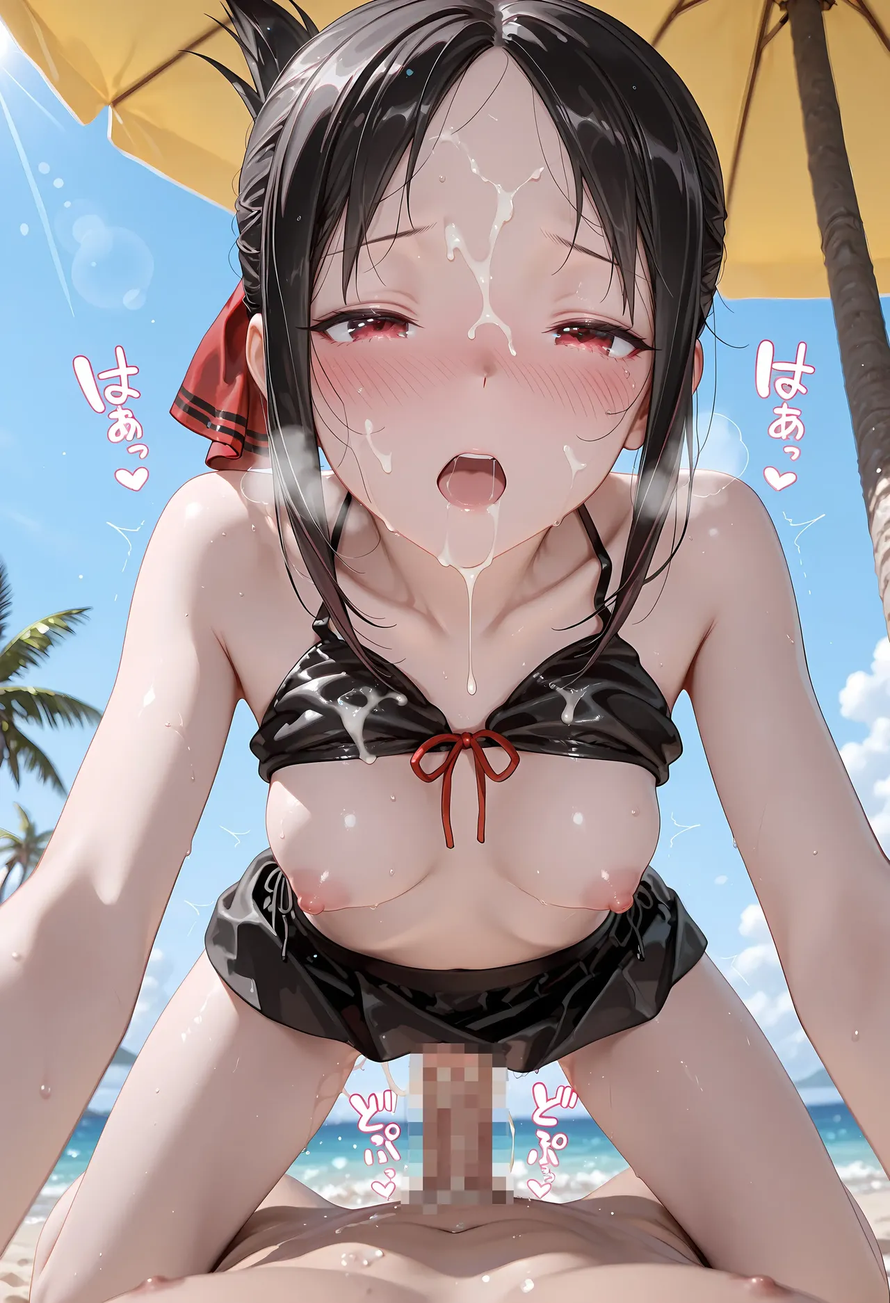 あまらぼ ビキニ美少女 四宮か〇や編青い空で催生ハメした話 かぐや様は〇らせたい - Image 210