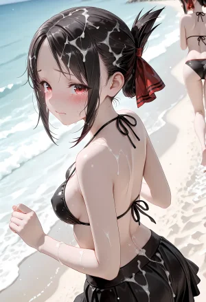 あまらぼ ビキニ美少女 四宮か〇や編青い空で催生ハメした話 かぐや様は〇らせたい - Page 308