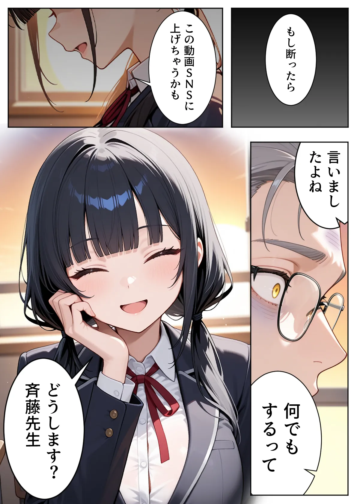 ぱにぱに 優等生の裏の顔 大好きな先生の弱味を握って寸止めの果てに中出しさせる話 - Image 16