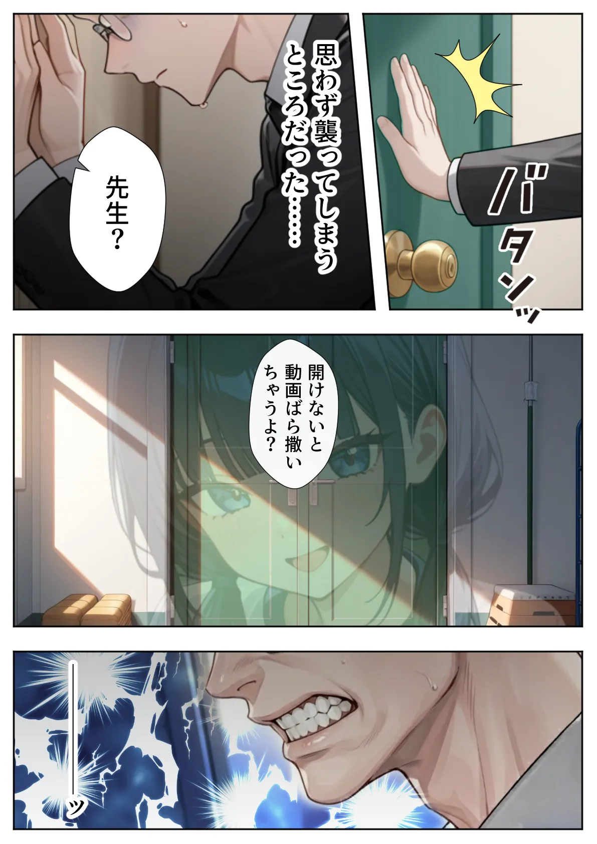 ぱにぱに 優等生の裏の顔 大好きな先生の弱味を握って寸止めの果てに中出しさせる話 - Image 32