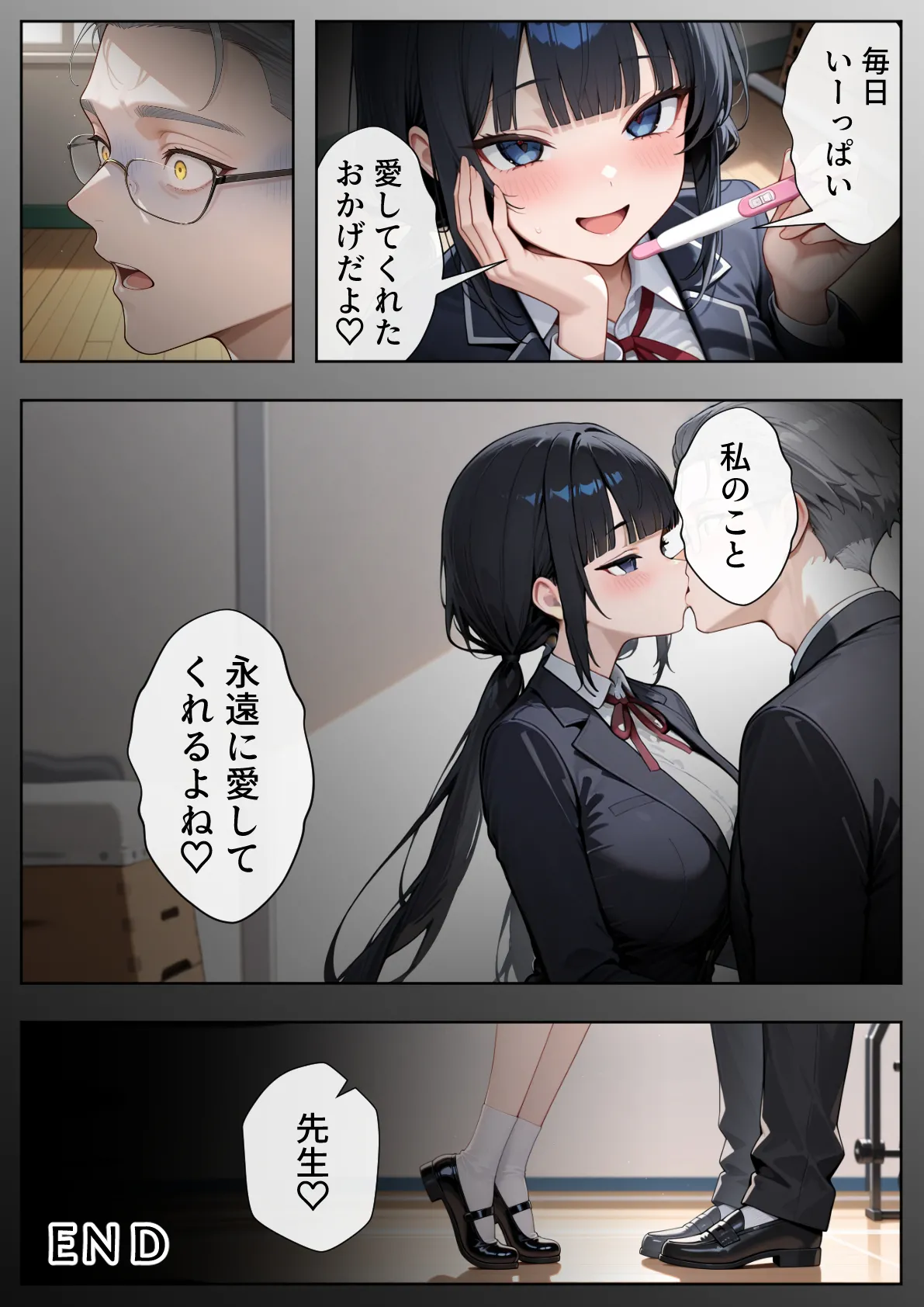 ぱにぱに 優等生の裏の顔 大好きな先生の弱味を握って寸止めの果てに中出しさせる話 - Image 59