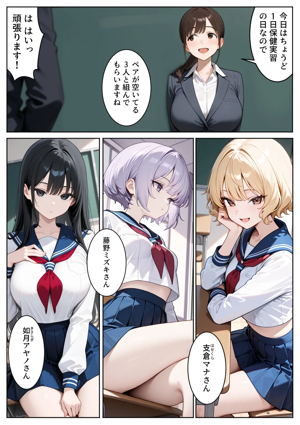 ぱにぱに どきどきセックス学園 保健授業でハーレム性活 - Image 6