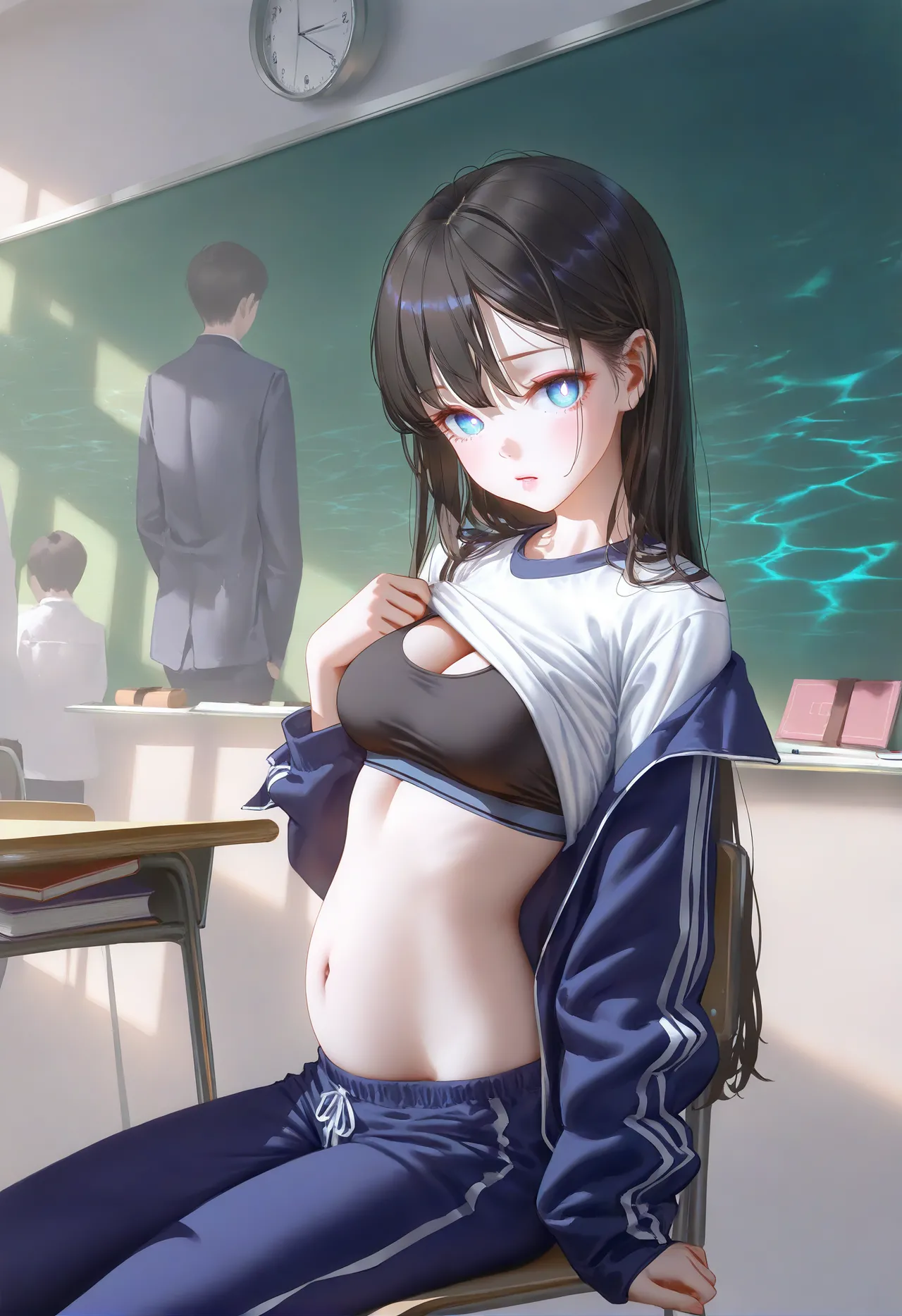 幻想支線愛と夢物語 高校教室彼女妊娠透け - Image 11