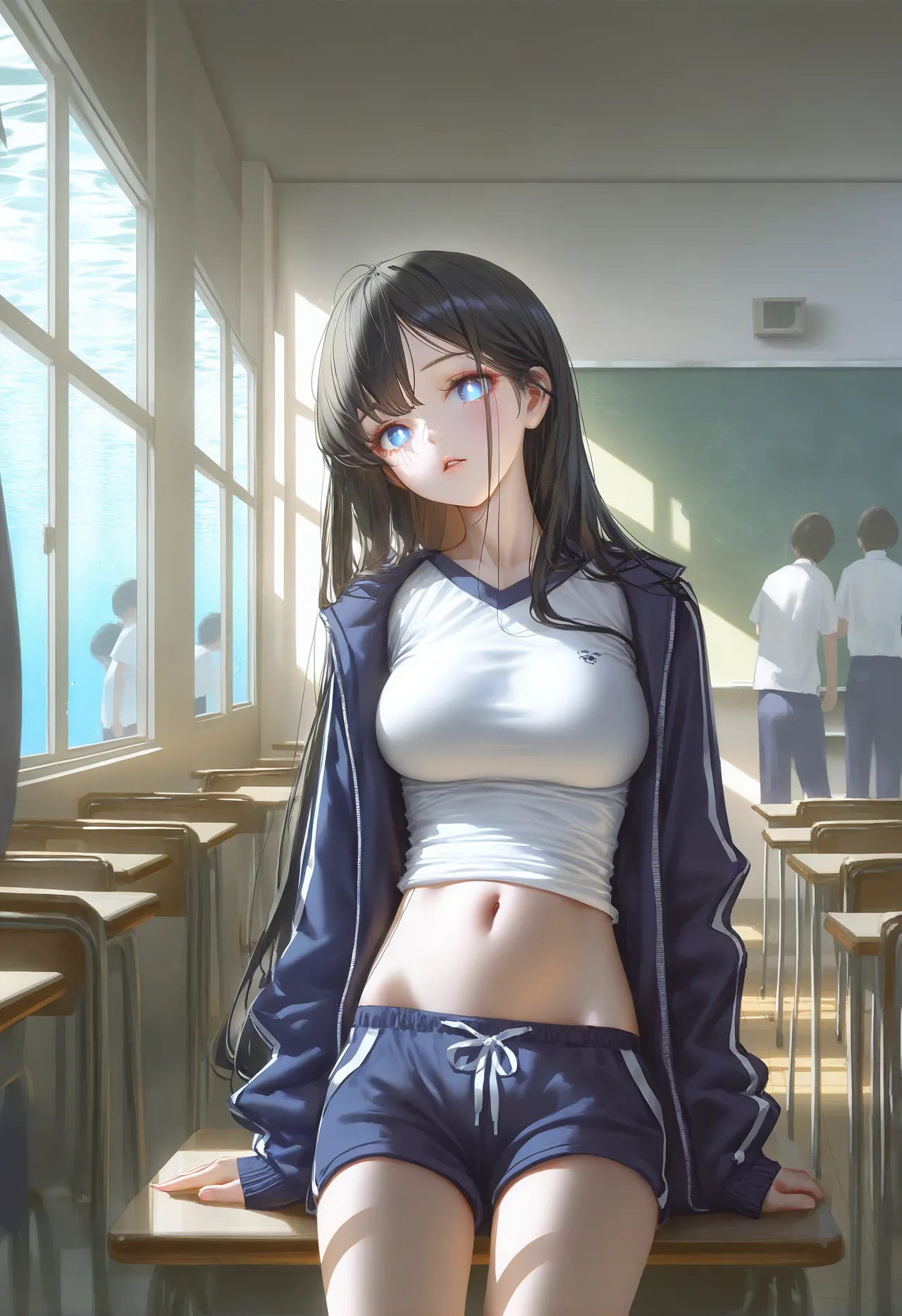 幻想支線愛と夢物語 高校教室彼女妊娠透け - Image 19