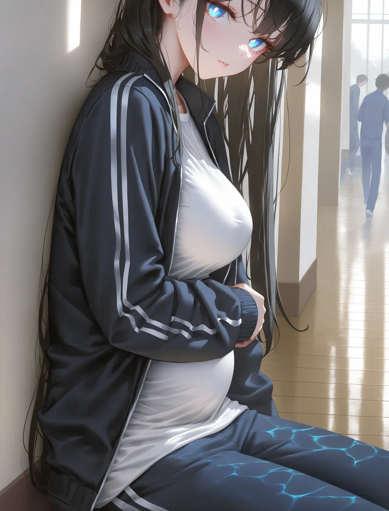 幻想支線愛と夢物語 高校教室彼女妊娠透け - Image 21