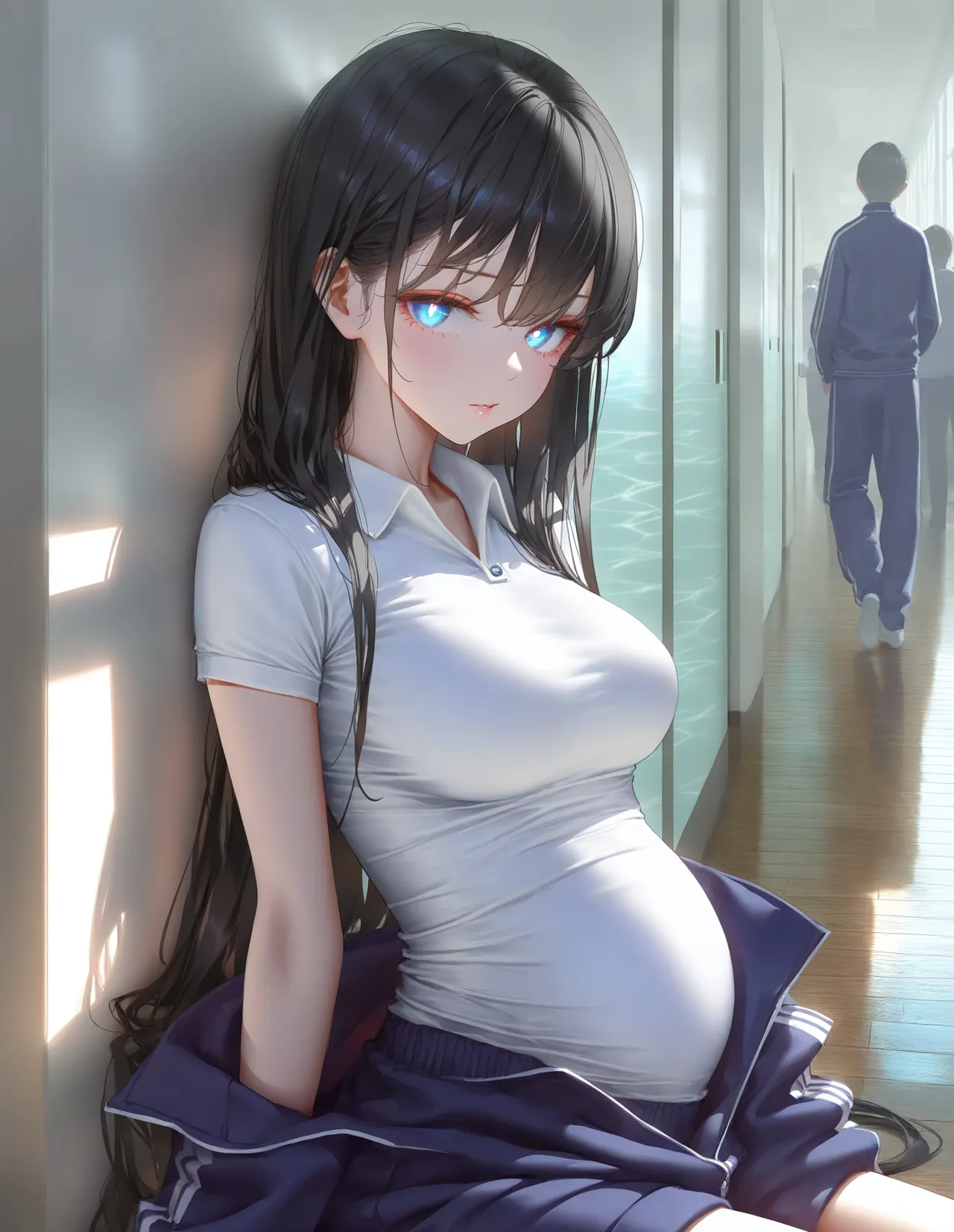 幻想支線愛と夢物語 高校教室彼女妊娠透け - Image 23