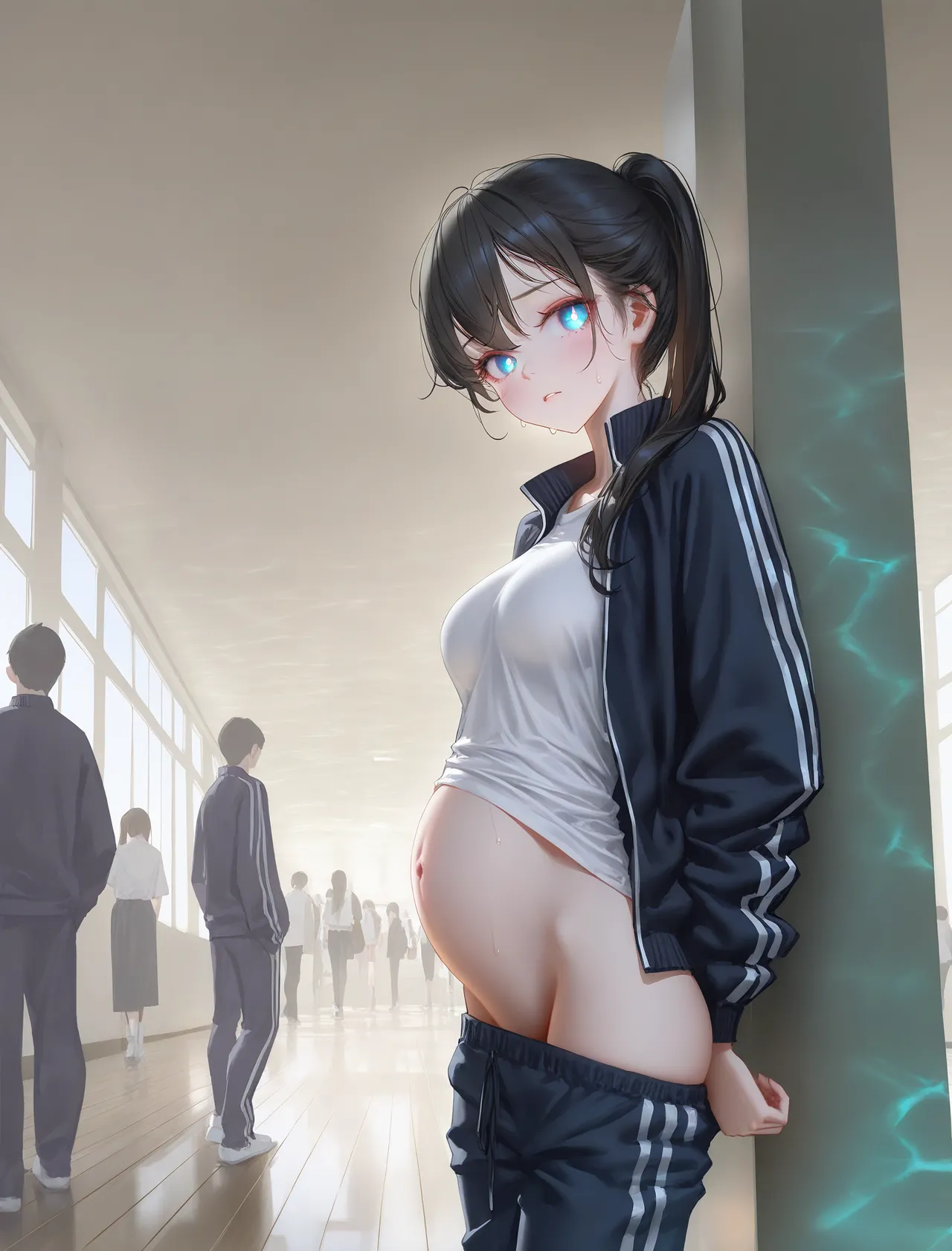 幻想支線愛と夢物語 高校教室彼女妊娠透け - Image 35