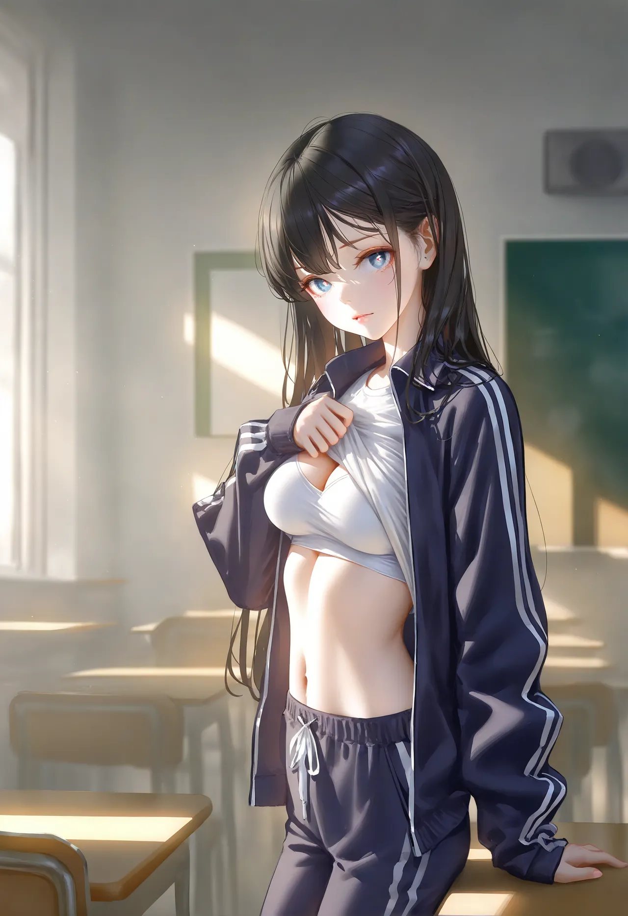 幻想支線愛と夢物語 高校教室彼女妊娠透け - Image 4