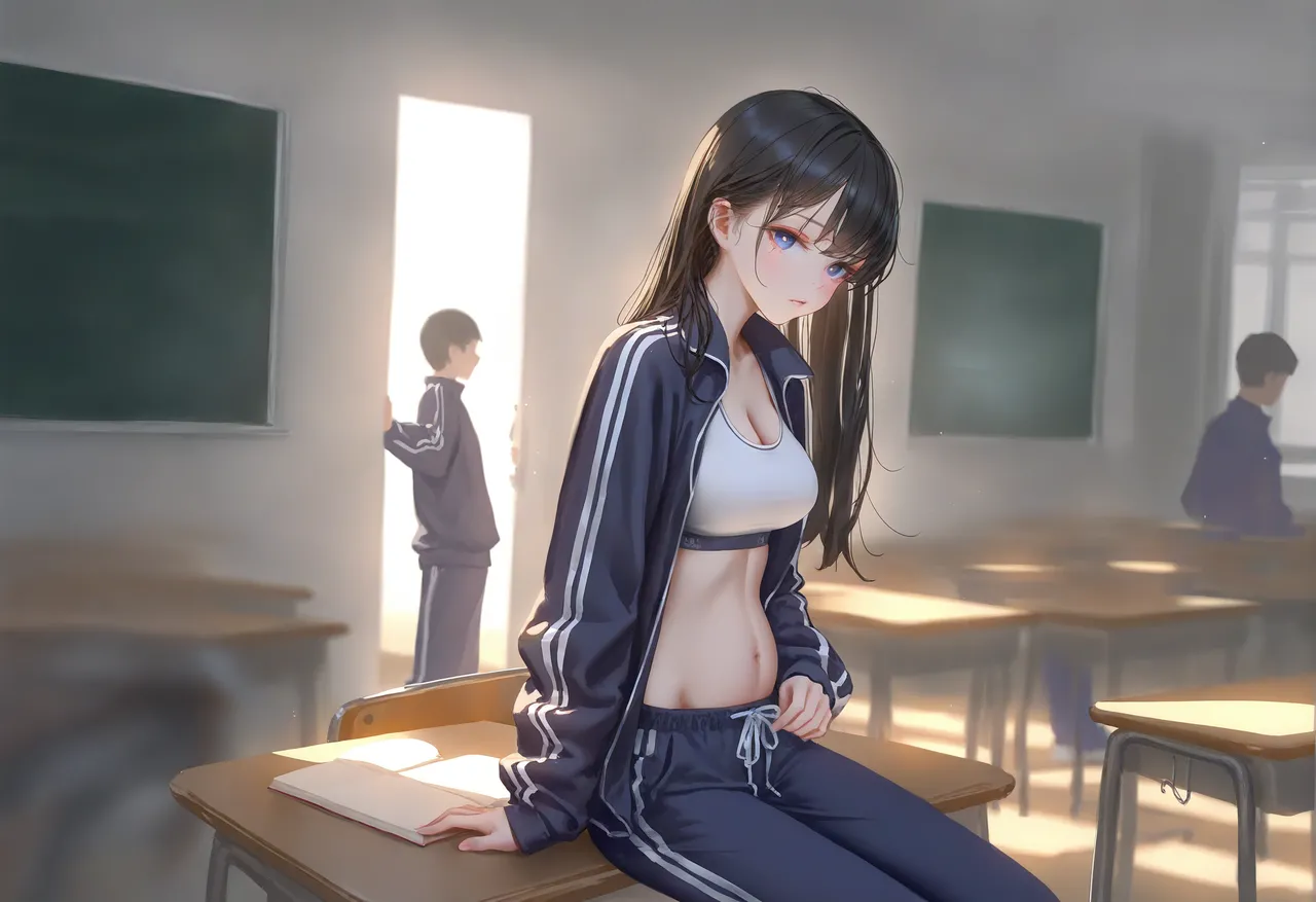 幻想支線愛と夢物語 高校教室彼女妊娠透け - Image 8