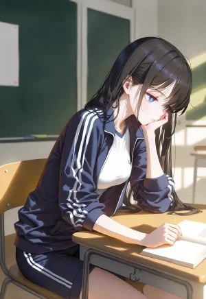 幻想支線愛と夢物語 高校教室彼女妊娠透け Thumbnail