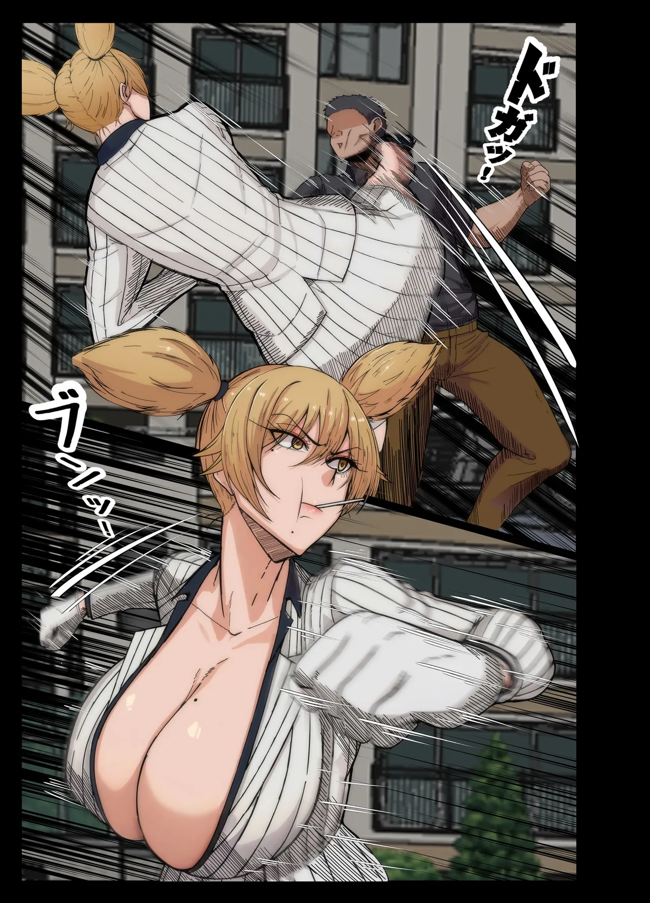 風間道場ムック無表情後輩とサウナで孕ませセックス 古月个人汉化 - Image 4