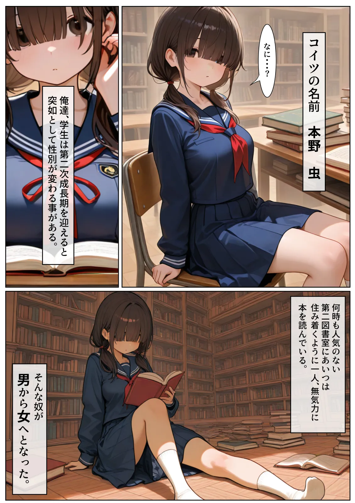 だみだ工房 図書室に住まう女になったアイツは - Image 1