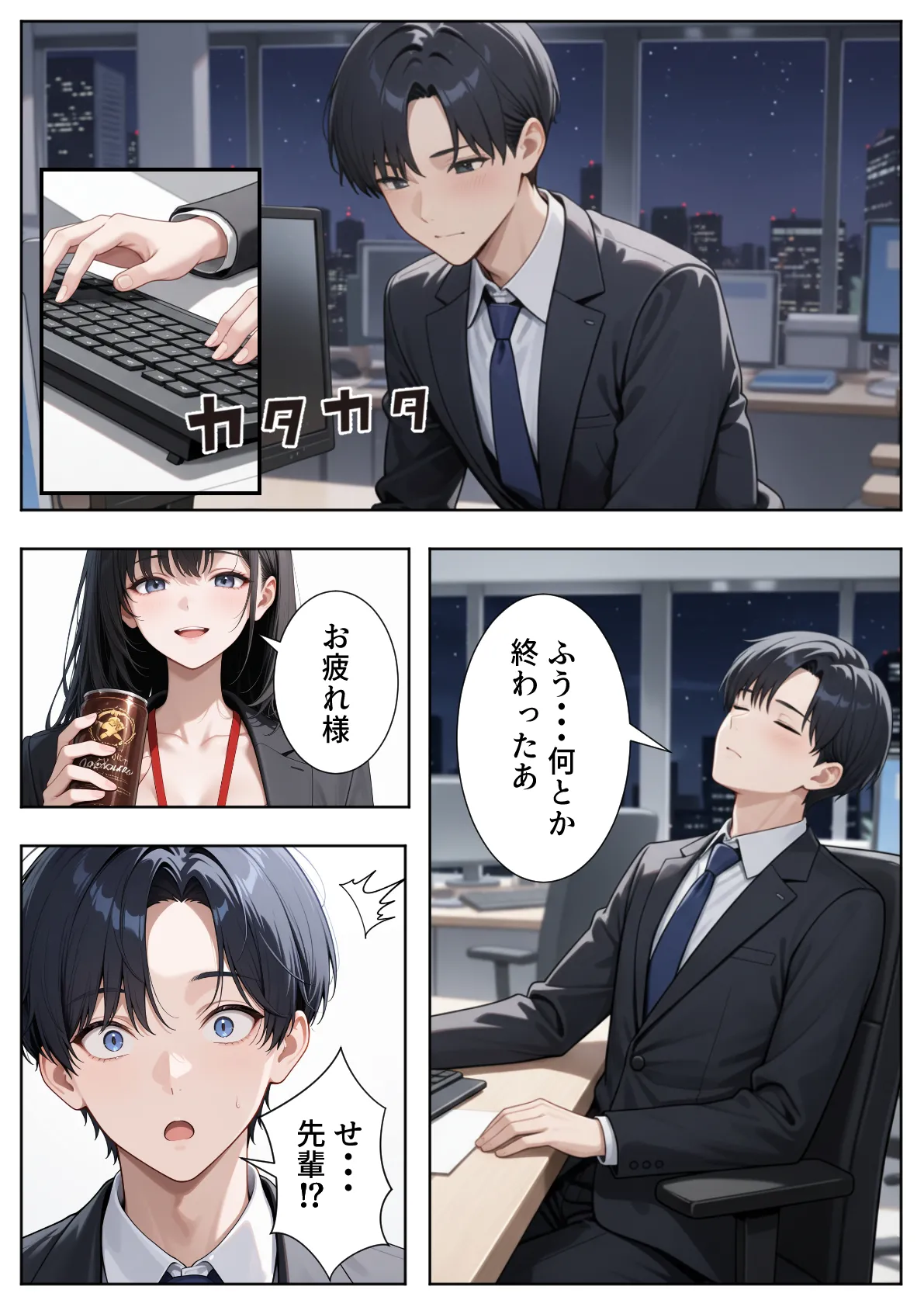 ぱにぱに 新卒入社した俺の社内恋愛事情 純情先輩と小悪魔同期ちゃん - Image 27