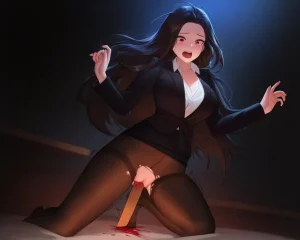 黑絲秘書被刀插 - Page 30