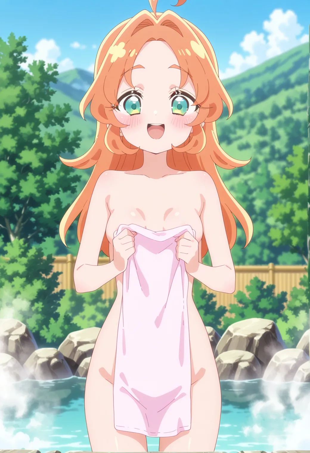 チョコチョコタイム プリキュア たんプリ 修学旅行の天然温泉 - Image 1
