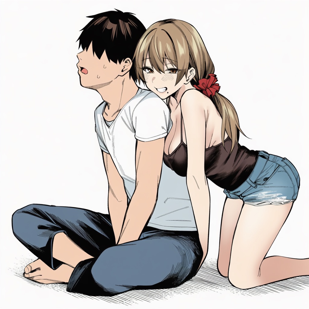 マカロン バレちゃうって彼女がいる前でシンママお姉さんに喰われる話 オリジナル - Image 101