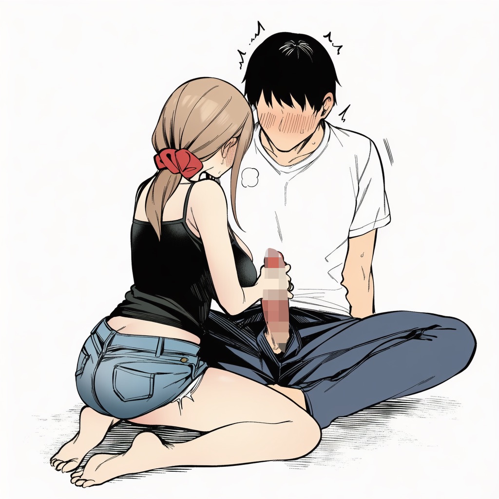 マカロン バレちゃうって彼女がいる前でシンママお姉さんに喰われる話 オリジナル - Image 108