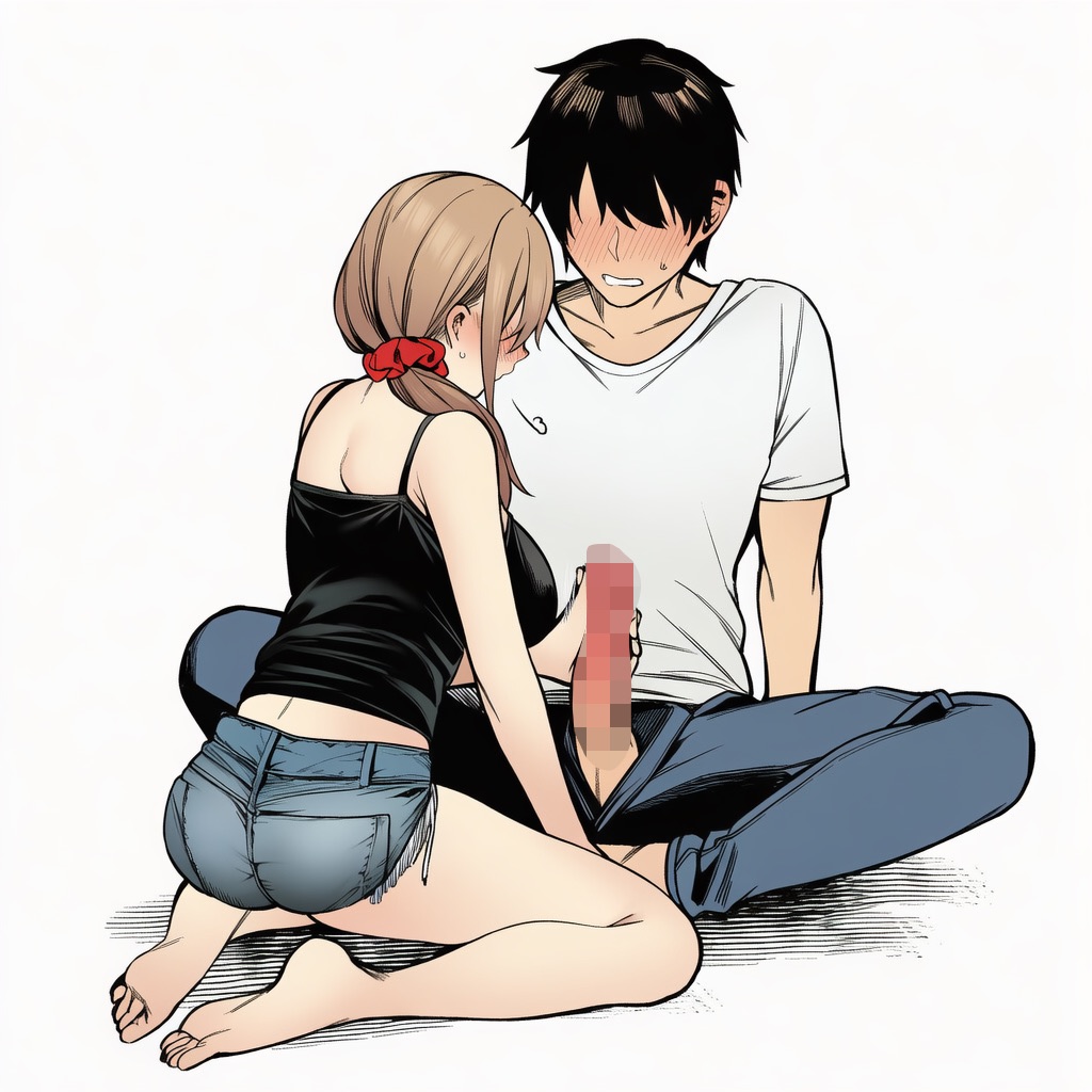 マカロン バレちゃうって彼女がいる前でシンママお姉さんに喰われる話 オリジナル - Image 109