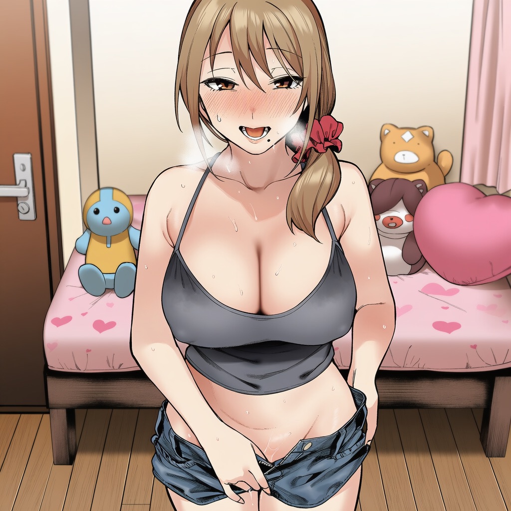 マカロン バレちゃうって彼女がいる前でシンママお姉さんに喰われる話 オリジナル - Image 139