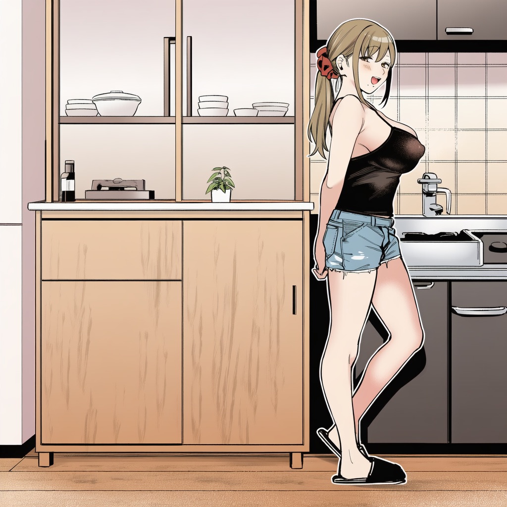 マカロン バレちゃうって彼女がいる前でシンママお姉さんに喰われる話 オリジナル - Image 174