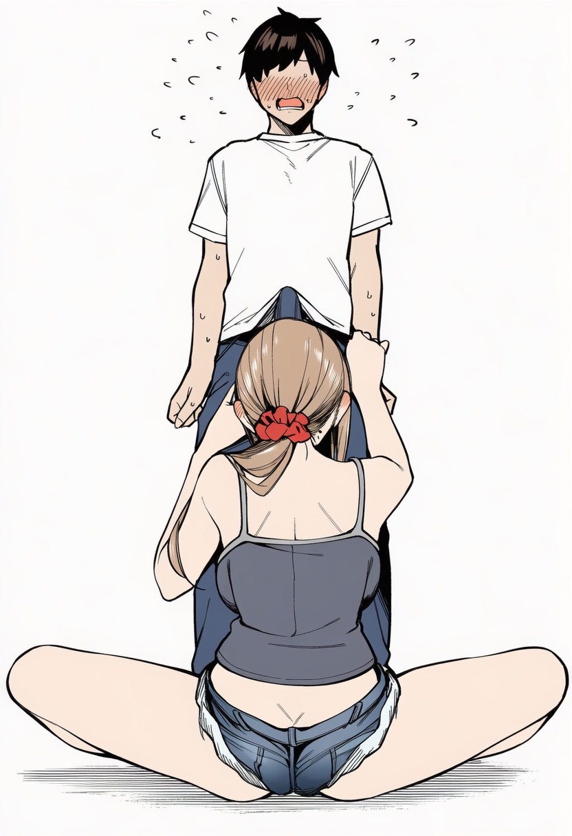 マカロン バレちゃうって彼女がいる前でシンママお姉さんに喰われる話 オリジナル - Image 179