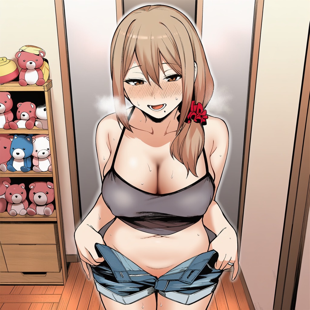 マカロン バレちゃうって彼女がいる前でシンママお姉さんに喰われる話 オリジナル - Image 181