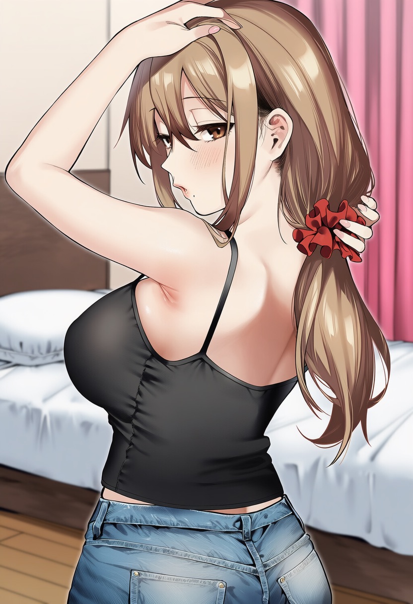 マカロン バレちゃうって彼女がいる前でシンママお姉さんに喰われる話 オリジナル - Image 92