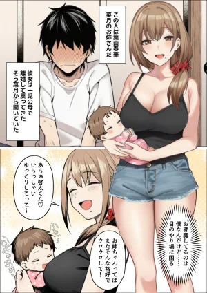 マカロン バレちゃうって彼女がいる前でシンママお姉さんに喰われる話 オリジナル - Page 4