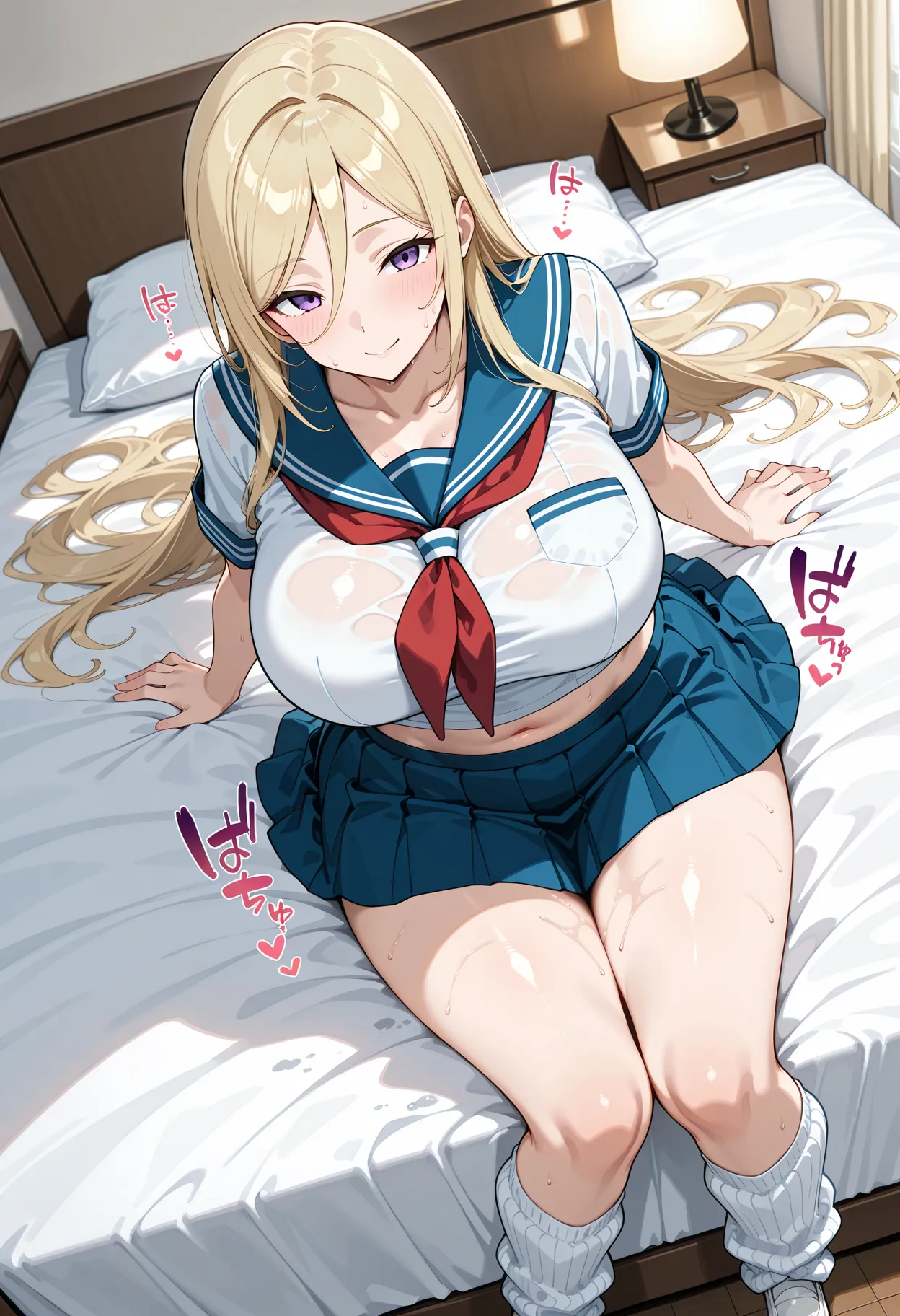 制服しか勝たん 爆乳人妻 へそ出し制服日記 中出し専用ドスケベまんこはーと - Image 250